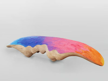REALM - Solid wood bench by LO Contemporary - view 2